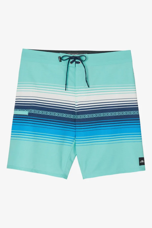 O’Neill Performance^HYPERFREAK HEAT STRIPE LINE 19" BOARDSHORTS AQUA WASH