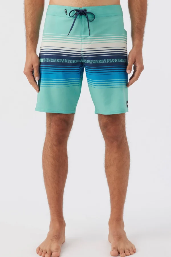 O’Neill Performance^HYPERFREAK HEAT STRIPE LINE 19" BOARDSHORTS AQUA WASH