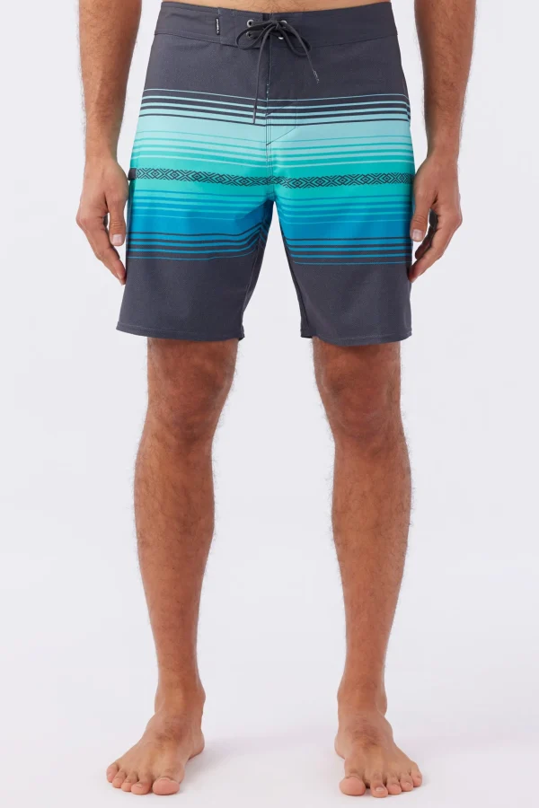 O’Neill Performance^HYPERFREAK HEAT STRIPE LINE 19" BOARDSHORTS GRAPHITE