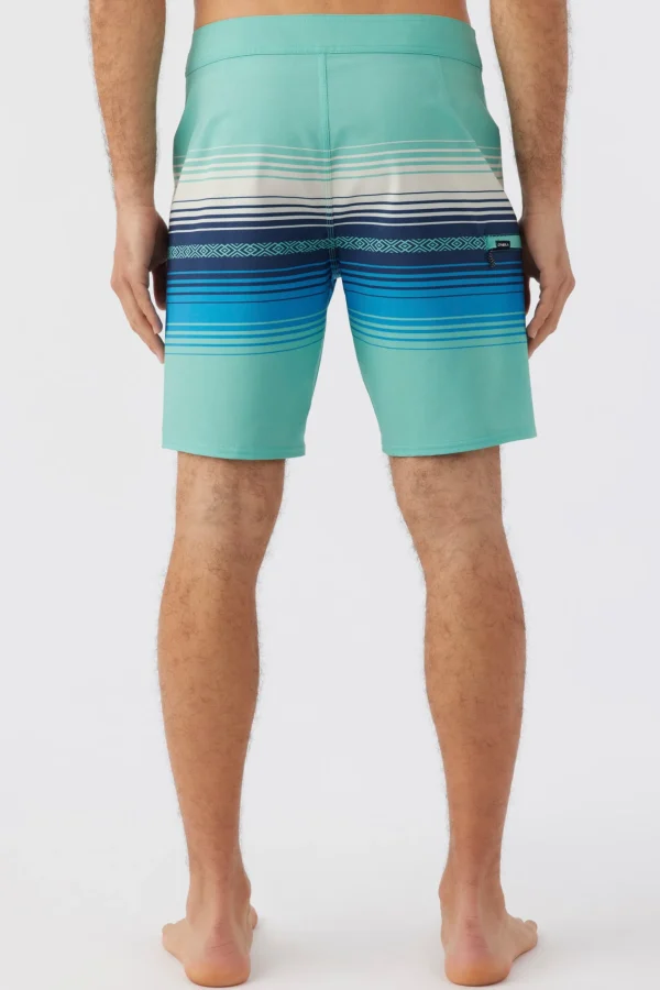 O’Neill Performance^HYPERFREAK HEAT STRIPE LINE 19" BOARDSHORTS AQUA WASH