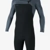 O’Neill Spring Suit^HYPERFREAK 2MM CHEST ZIP L/S SPRING WETSUIT GUNMTL/CADETBLU