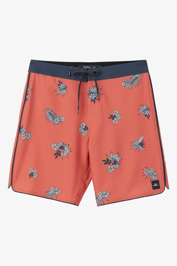 O’Neill Performance^HYPERFREAK MYSTO SCALLOP 19" BOARDSHORTS AUBURN