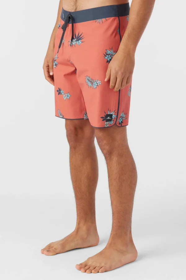 O’Neill Performance^HYPERFREAK MYSTO SCALLOP 19" BOARDSHORTS AUBURN