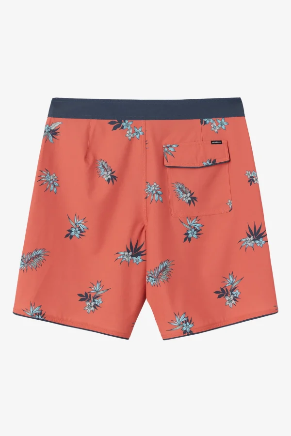 O’Neill Performance^HYPERFREAK MYSTO SCALLOP 19" BOARDSHORTS AUBURN