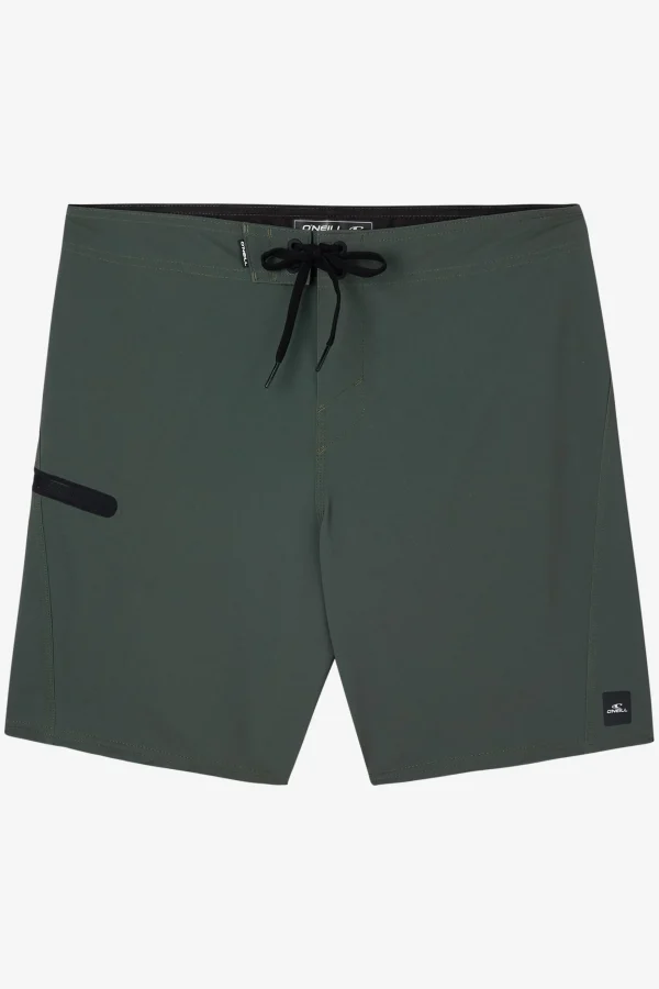 O’Neill Performance^HYPERFREAK TECH SOLID 19" BOARDSHORTS DARK OLIVE