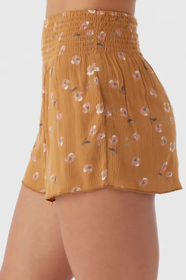 O’Neill Bottoms^JOHNNY KIRA FLORAL BEACH SHORTS BROWN SUGAR