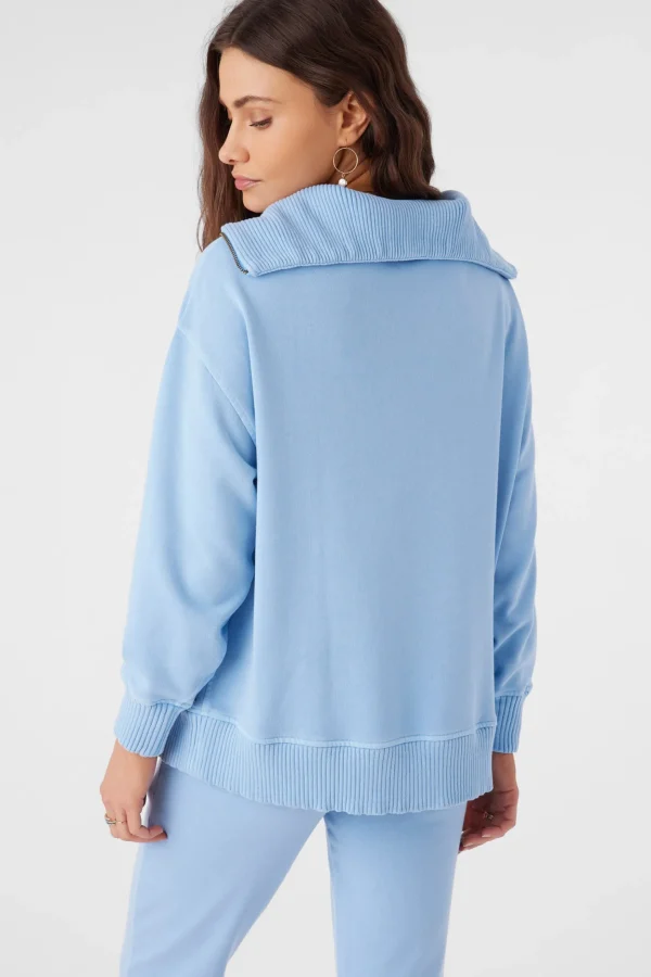 O’Neill Sweaters, Hoodies & Fleece^KARMA FRENCH TERRY HALF ZIP PULLOVER CHAMBRAY