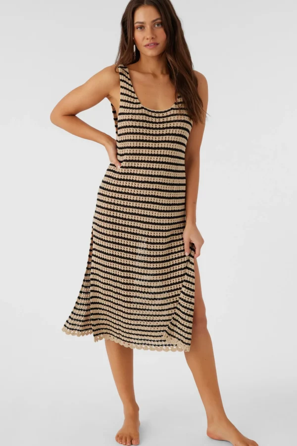 O’Neill Cover-Ups^KELSEY CROCHET MIDI DRESS COVER-UP BLACK