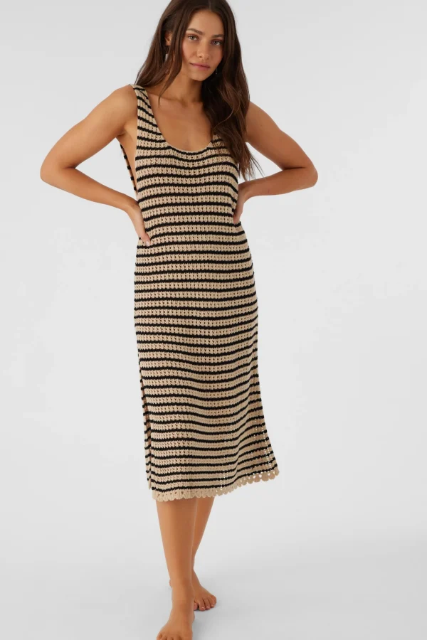 O’Neill Cover-Ups^KELSEY CROCHET MIDI DRESS COVER-UP BLACK