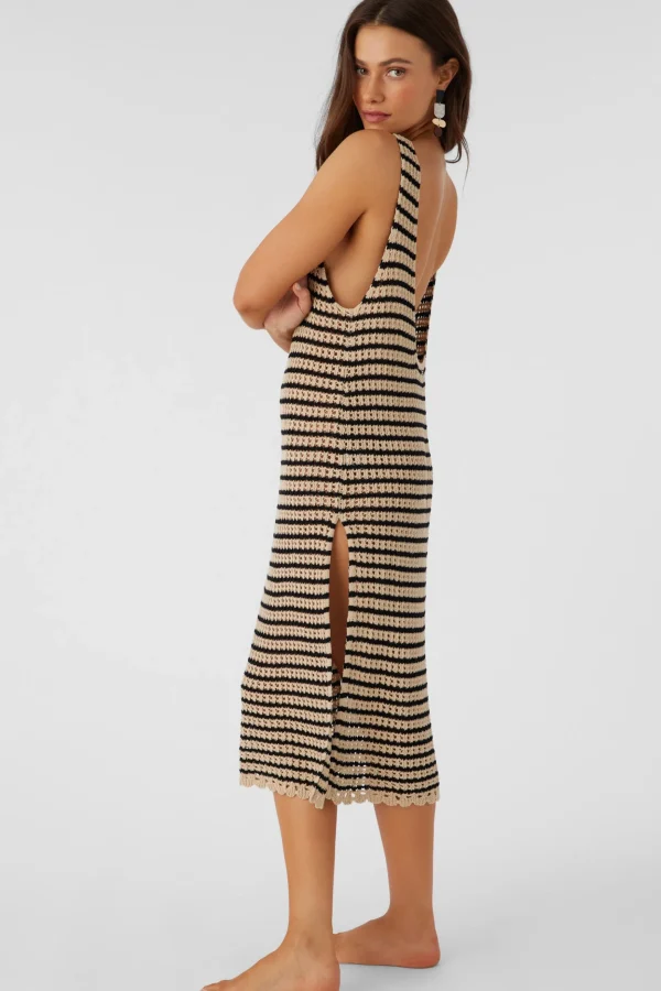 O’Neill Cover-Ups^KELSEY CROCHET MIDI DRESS COVER-UP BLACK