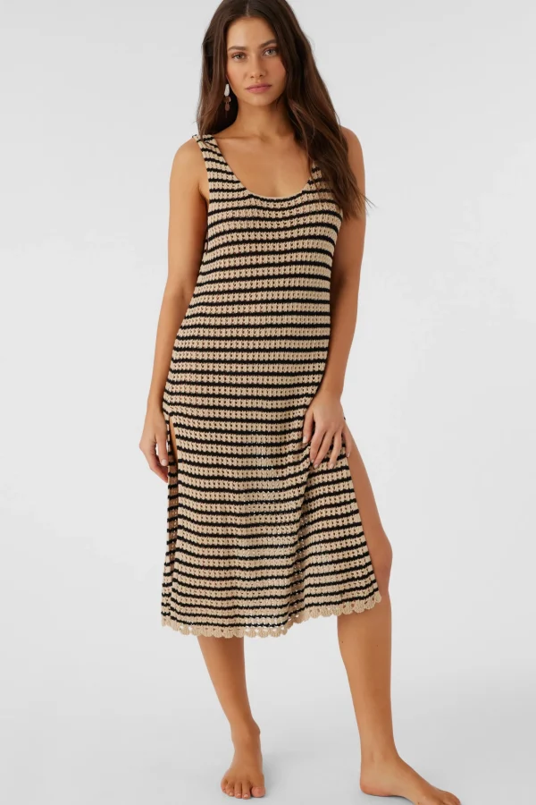 O’Neill Cover-Ups^KELSEY CROCHET MIDI DRESS COVER-UP BLACK