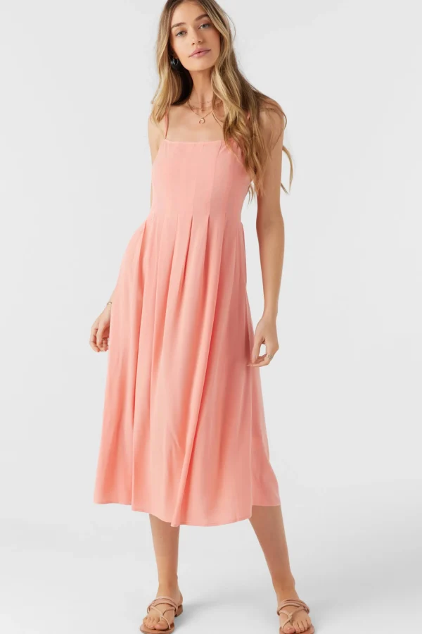 O’Neill Dresses^LAILEY MIDI DRESS BURNT CORAL