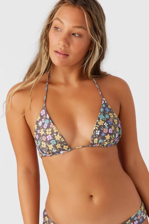 O’Neill Halter | Triangle^LAYLA FLORAL VENICE REVO TRIANGLE TOP CHOCOLATE