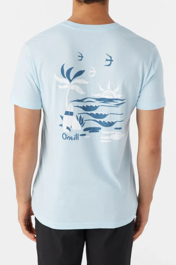 O’Neill Tees^LAZY DAYZ TEE SKY BLUE HEATHER