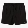 O’Neill Side Pockets | Swim Trunks^LENNOX HERMOSA SOLID ELASTIC WAIST 17" SWIM TRUNKS BLACK