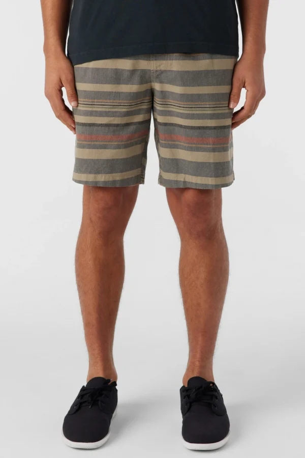 O’Neill Shorts^LOW KEY STRIPE 18" SHORTS KHAKI