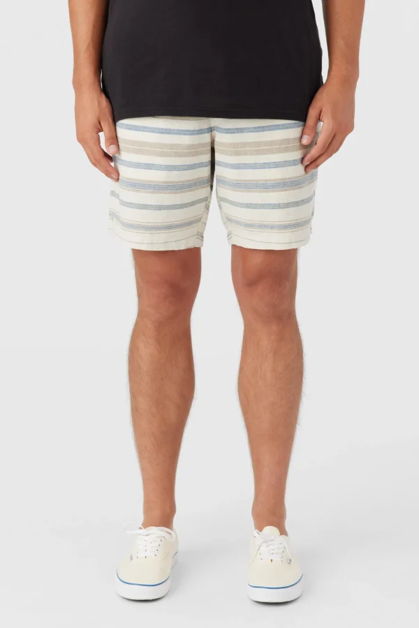 O’Neill Shorts^LOW KEY STRIPE 18" SHORTS CREAM