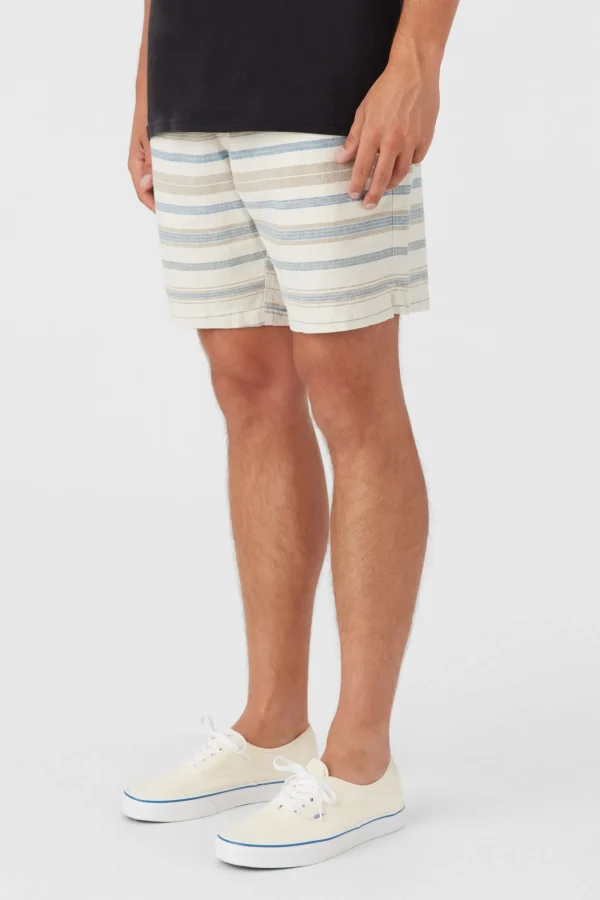 O’Neill Shorts^LOW KEY STRIPE 18" SHORTS CREAM