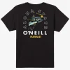 O’Neill Tees^MAIN CATCH STANDARD FIT TEE BLACK