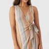 O’Neill Dresses^MAIZIE STRIPE WRAP MINI DRESS MULTI CLR