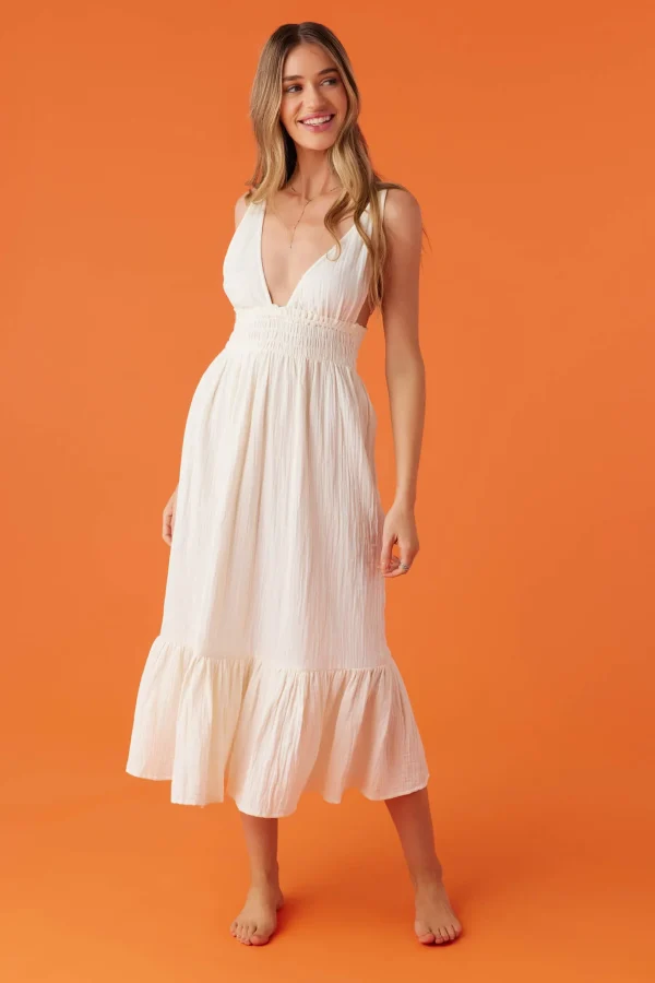 O’Neill Cover-Ups | Dresses^MARGEAUX DOUBLE GAUZE COVER-UP DRESS VANILLA