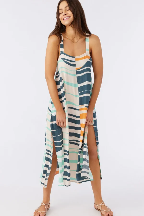 O’Neill Cover-Ups^MIRANDA MIDI PRINTED COVER-UP DRESS MULTI COLORED