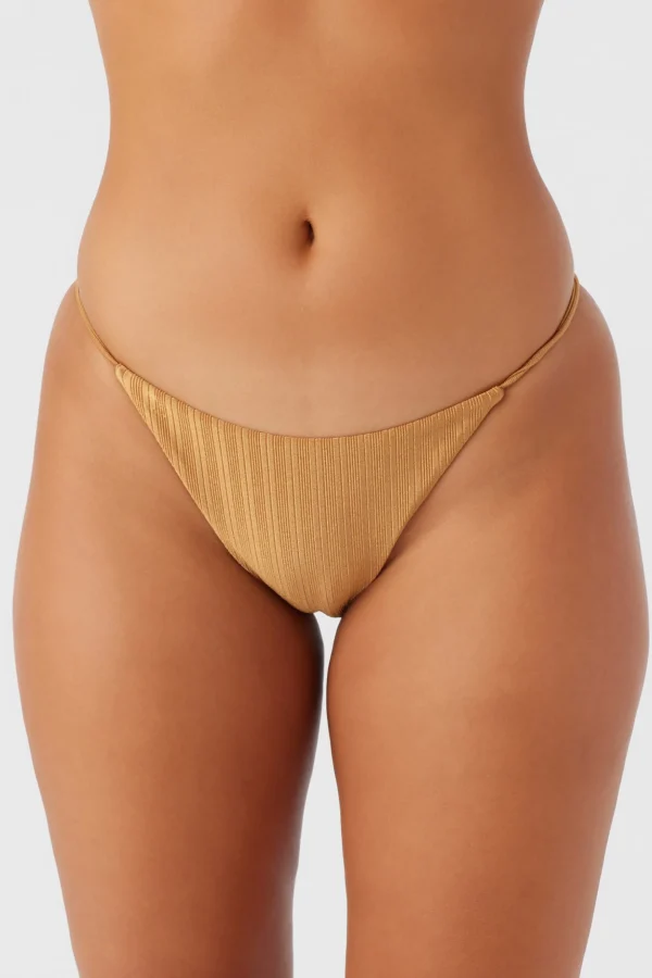 O’Neill Medium | Bikini Bottoms^MIZI METALLIC RIB REDONDO CLASSIC BOTTOMS BROWN SUGAR