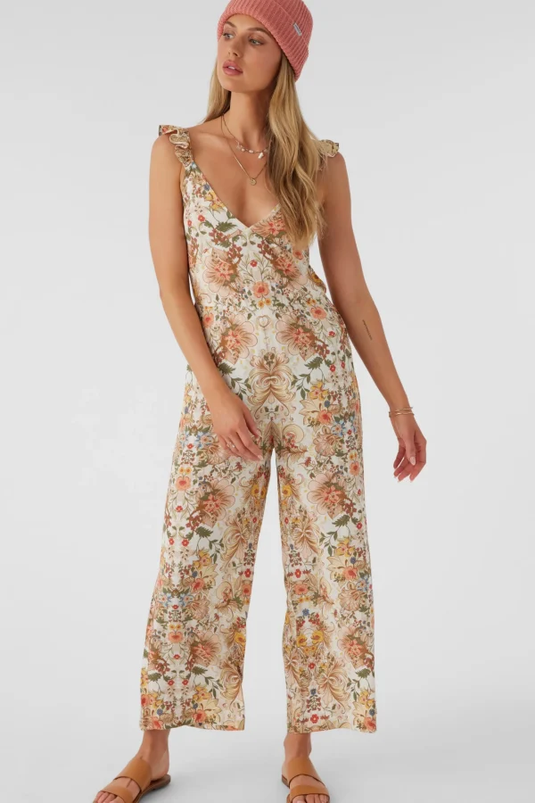 O’Neill Jumpsuits & Rompers^MONYCA SOFIA FLORAL FLUTTER TANK JUMPSUIT MULTI CLR