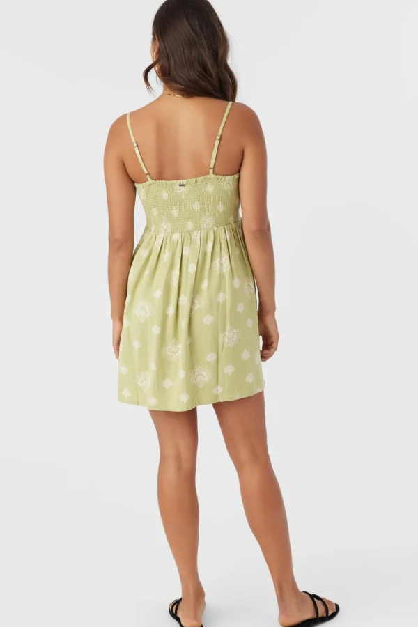 O’Neill Dresses^MYLAH AMARIS PRINT SHORT DRESS WINTR PEAR