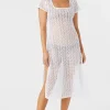 O’Neill Cover-Ups^NINA MIDI CROCHET LACE COVER-UP DRESS WHITE