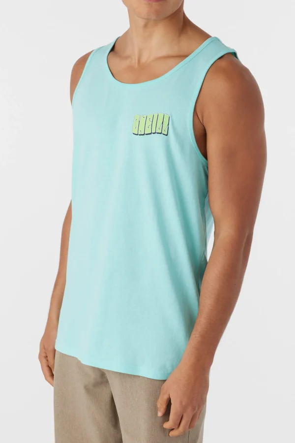 O’Neill Tees^NO TIME TANK TURQUOISE