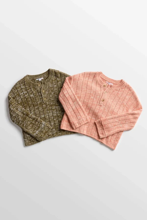 O’Neill Sweaters, Hoodies & Fleece^OCEANFRONT HENLEY LONG SLEEVE SWEATER CANYON CLAY