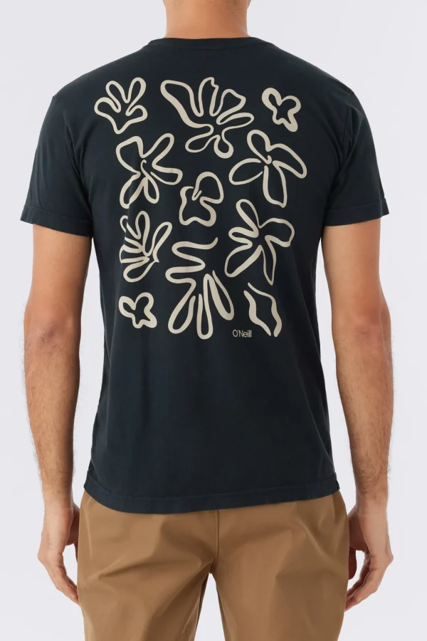 O’Neill Tees^O'RIGINALS FLORAL TEE DARK CHARCOAL