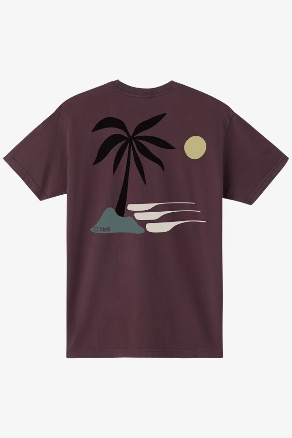 O’Neill Tees^O'RIGINALS PALM ISLAND MODERN FIT TEE RAISIN