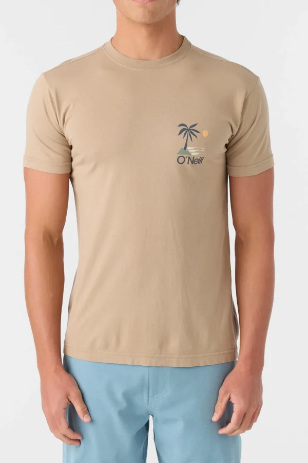 O’Neill Tees^O'RIGINALS PALM ISLAND MODERN FIT TEE TAN