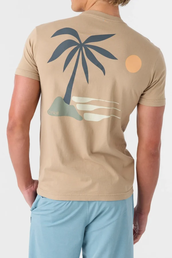 O’Neill Tees^O'RIGINALS PALM ISLAND MODERN FIT TEE TAN