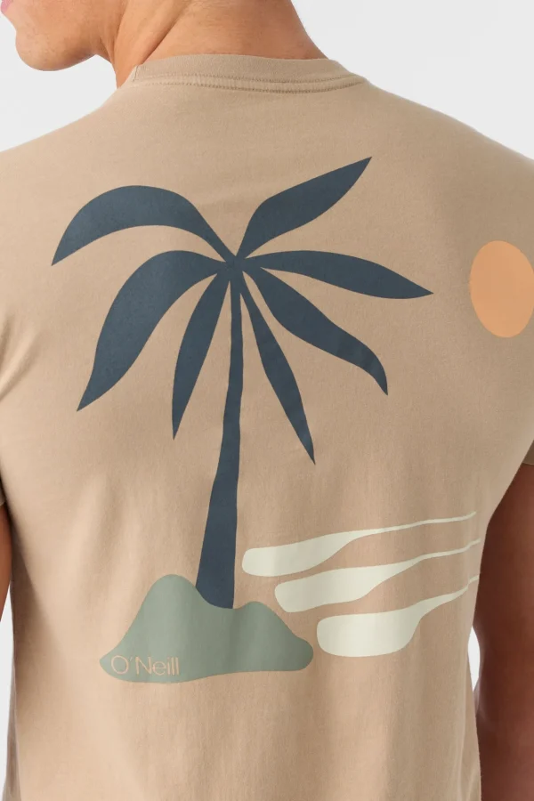 O’Neill Tees^O'RIGINALS PALM ISLAND MODERN FIT TEE TAN