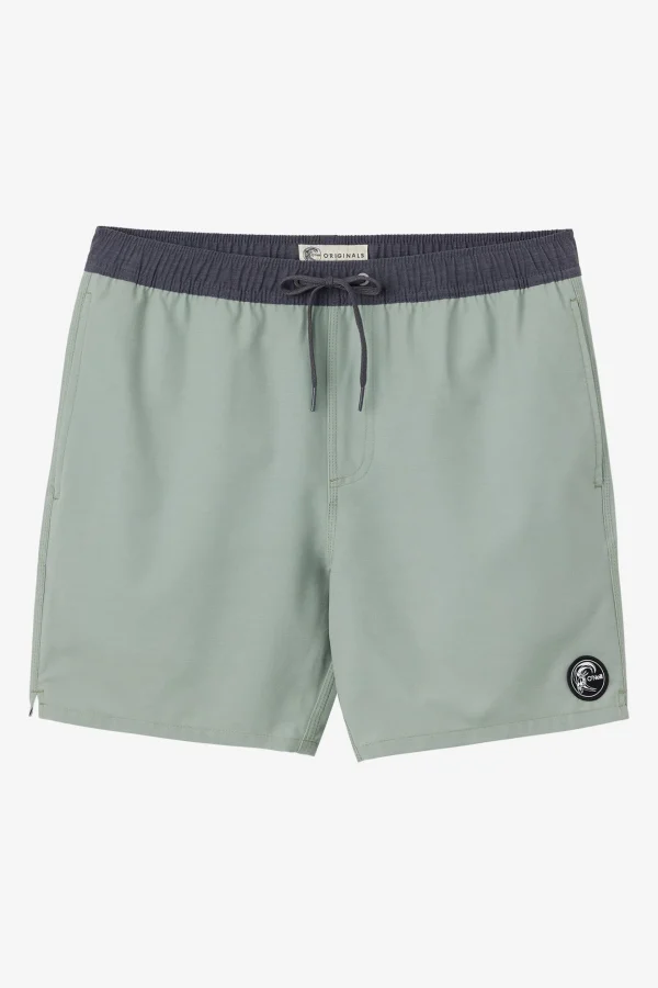 O’Neill Swim Trunks^O'RIGINALS SOLID ELASTIC WAIST 16" SWIM TRUNKS SEAGRASS