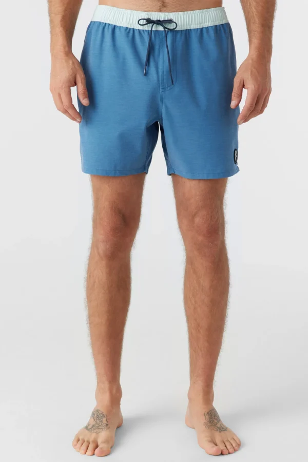 O’Neill Side Pockets | Swim Trunks^O'RIGINALS SOLID ELASTIC WAIST 16" SWIM TRUNKS COPEN BLUE