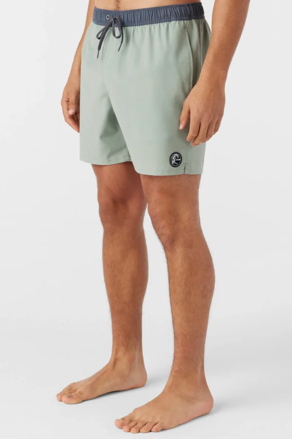 O’Neill Swim Trunks^O'RIGINALS SOLID ELASTIC WAIST 16" SWIM TRUNKS SEAGRASS