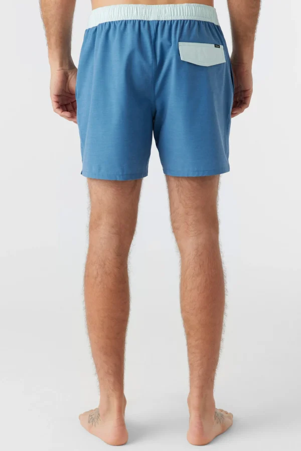 O’Neill Side Pockets | Swim Trunks^O'RIGINALS SOLID ELASTIC WAIST 16" SWIM TRUNKS COPEN BLUE