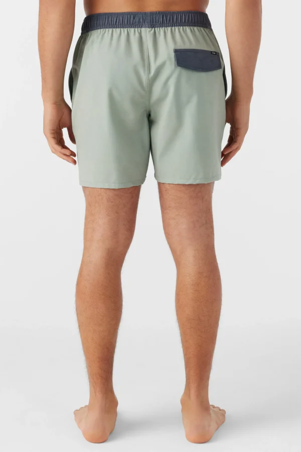 O’Neill Swim Trunks^O'RIGINALS SOLID ELASTIC WAIST 16" SWIM TRUNKS SEAGRASS