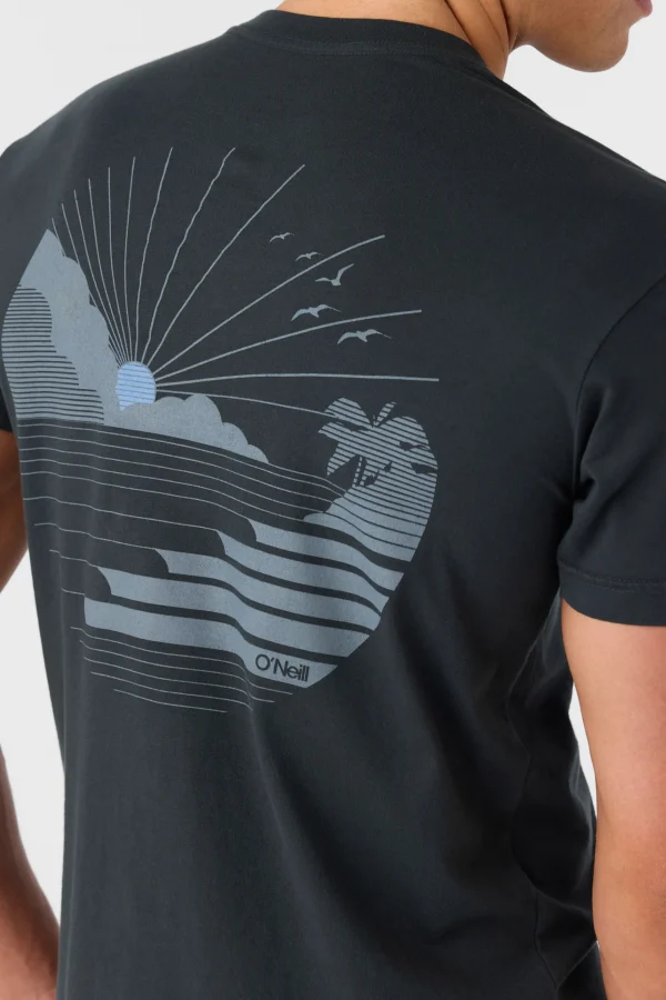 O’Neill Tees^O'RIGINALS SUNSET LINES MODERN FIT TEE DARK CHARCOAL