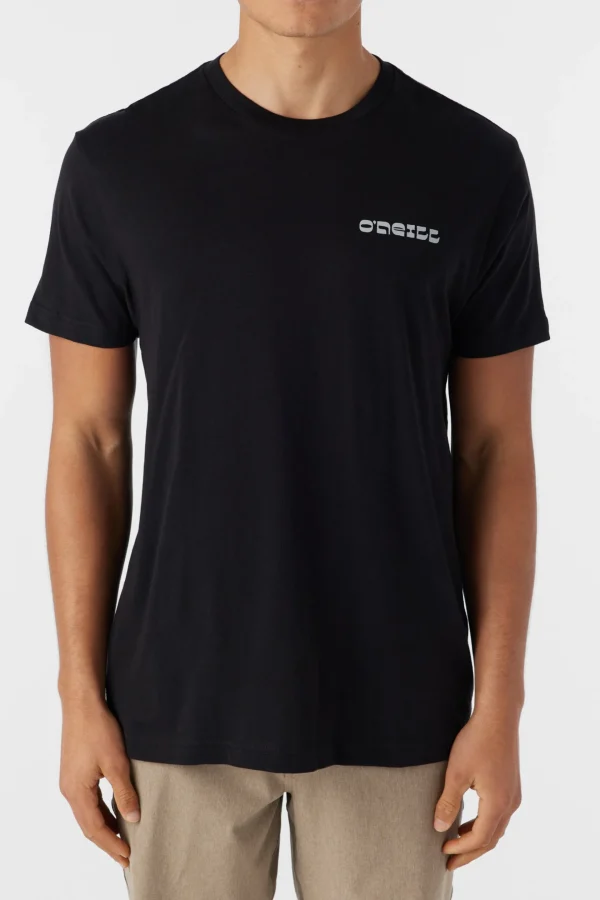 O’Neill Tees^OUTSIDE LINE TEE BLACK