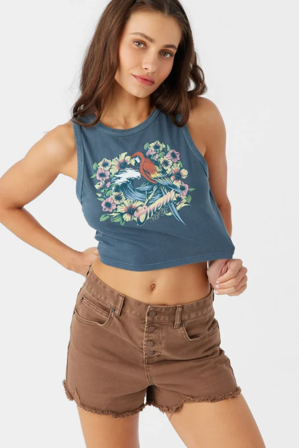 O’Neill Graphic Tees & Tanks^PARROT TANK SLATE