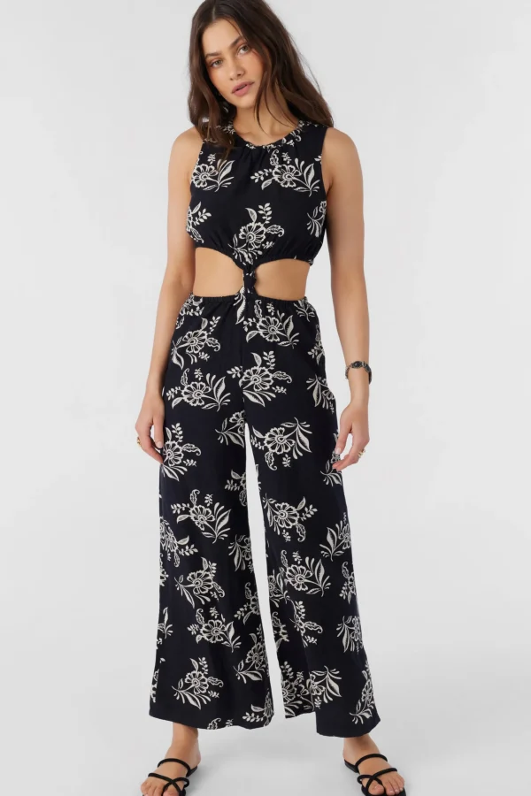 O’Neill Jumpsuits & Rompers^PEARL NADIA PAISLEY JUMPSUIT BLACK