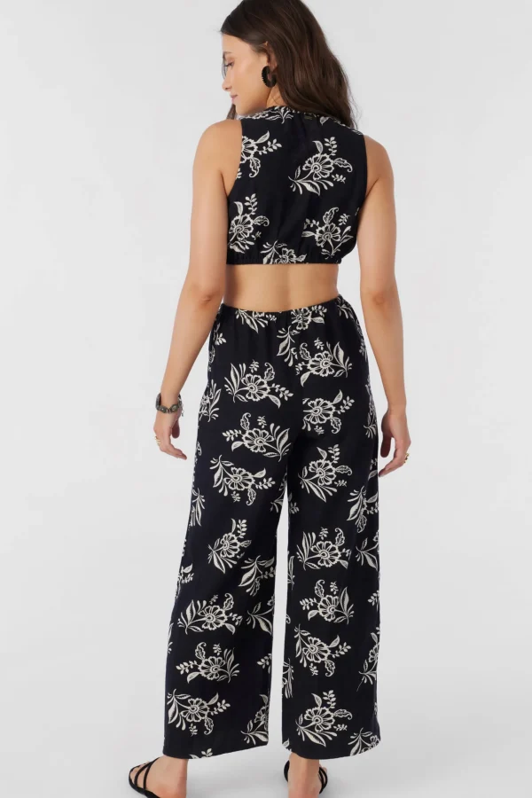 O’Neill Jumpsuits & Rompers^PEARL NADIA PAISLEY JUMPSUIT BLACK