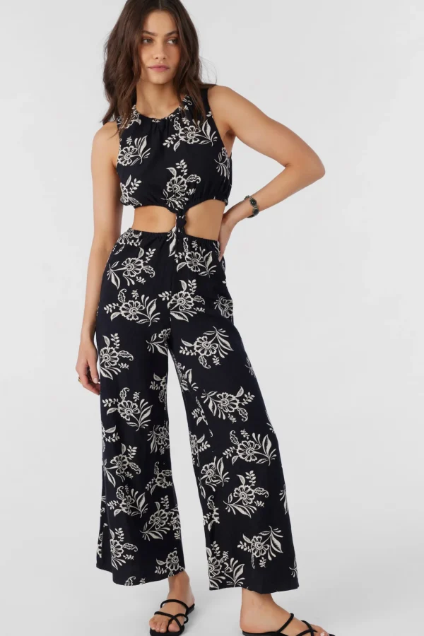 O’Neill Jumpsuits & Rompers^PEARL NADIA PAISLEY JUMPSUIT BLACK