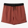 O’Neill Shorts^PERFORM LINED 15" ATHLETIC SHORTS MAHOGANY