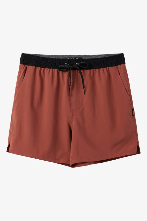 O’Neill Shorts^PERFORM LINED 15" ATHLETIC SHORTS MAHOGANY